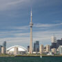 Toronto skyline with CN Tower and downtown skyscrapers