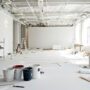 Open space commercial renovation in progress
