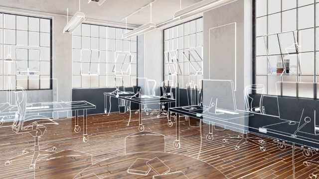 Post-industrial office space (conception)