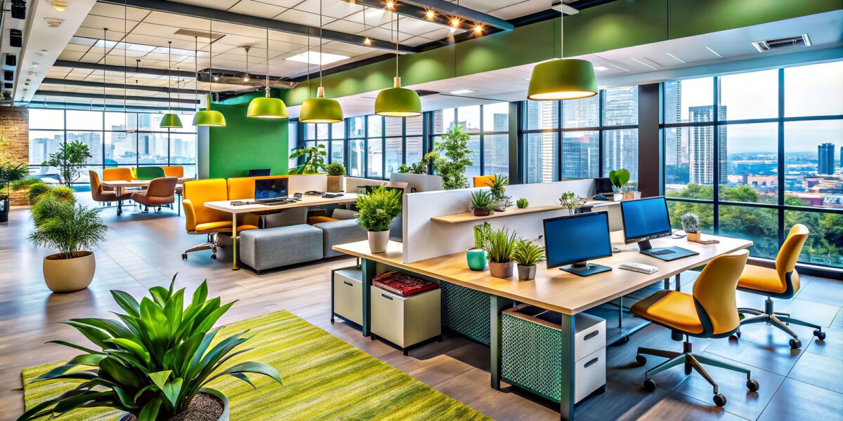 Open concept of renovated office trend for 2025